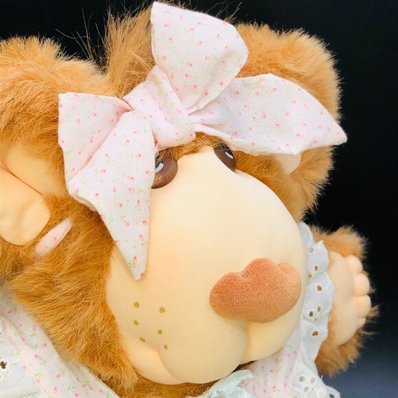 Vintage 1985 FURSKINS Xavier Roberts PERSIMMON Teddy Bear Plush: 15" - Coleco - Picture 13 of 16